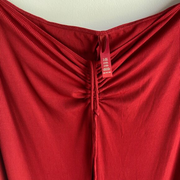 NWOT Skims Brick Red Soft Lounge Ruched Pants - Picture 12 of 13